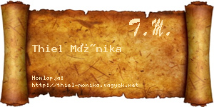 Thiel Mónika névjegykártya